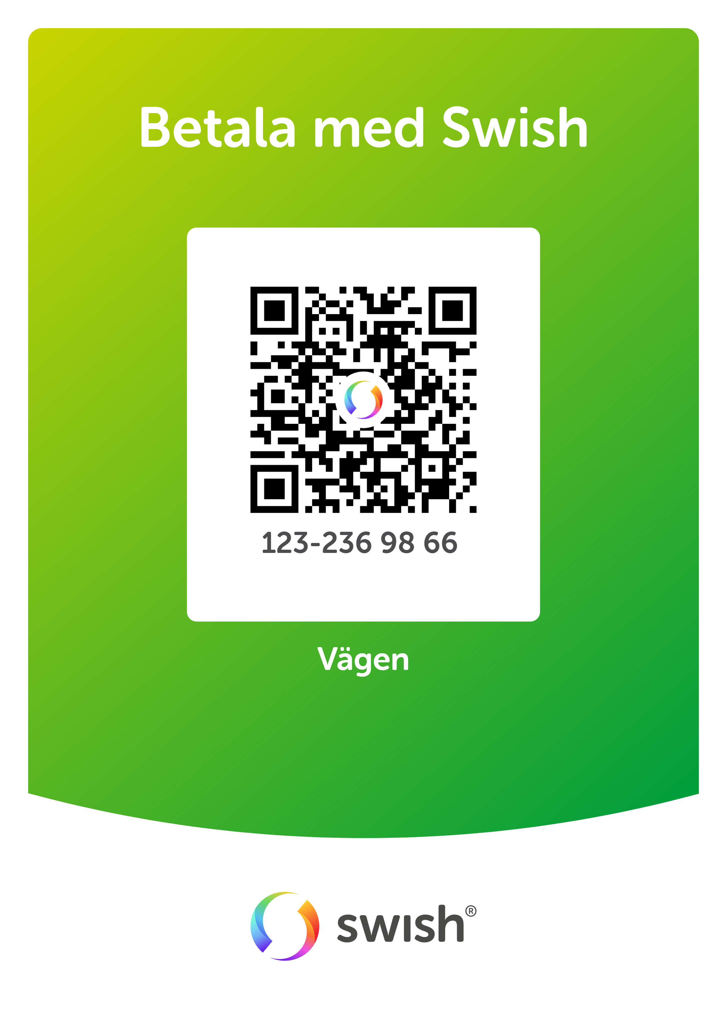 vägens swish qr kod